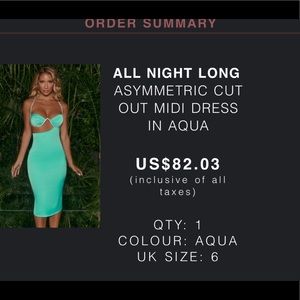 Asymmetric midi dress from oh Polly. Worn once